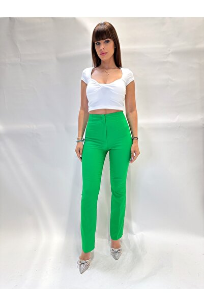 IFASTFASHION Pantaloni conici cu talie înaltă – stil modern, croi elegant