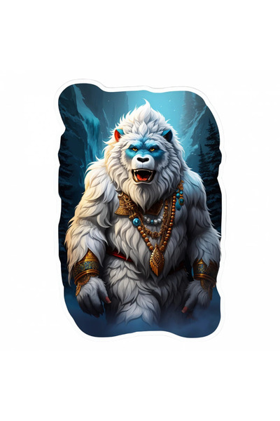 INOVATIX Σετ 8 τεμαχίων, Αυτοκόλλητο Yeti με χάντρες, INOVATIX®. 6 εκ.