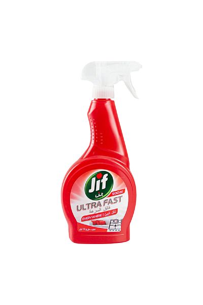 Jif بخاخ منظف منزلي فائق السرعة غني بالمبيض، شفاف