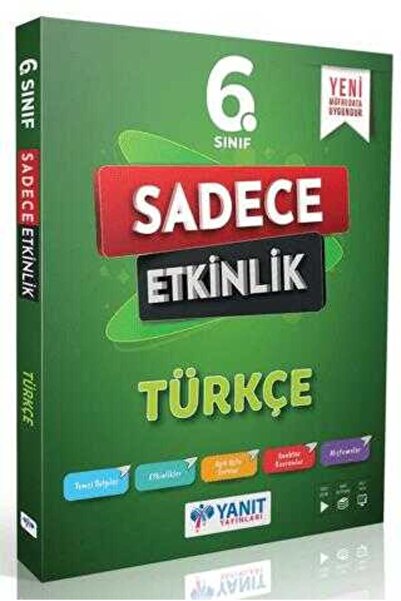 Yanıt Yayınları Yanıt Yayınları 6. Sınıf Türkçe Sadece Etkinlik
