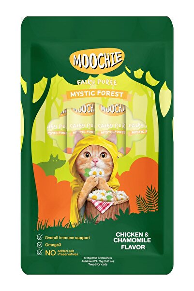 MOOCHIE Moochie Mystic Forest Chicken & Chamomile Flavor 5x15g - pouch Pack o...