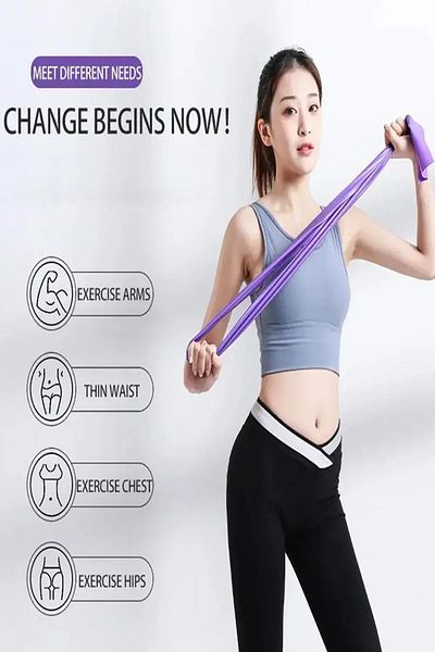 Tor Store Pilates Band Yoga Plates Squat Work Rubber Aerobic Exercise Resistance Rubber (150 cm)
