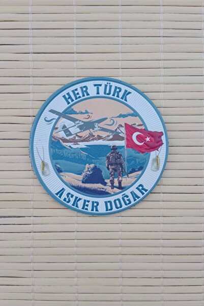 İZMİR ASKERİ MALZEME Every Turk Is a Soldier Dogar 3D Tpu Thermoplastic Silic...