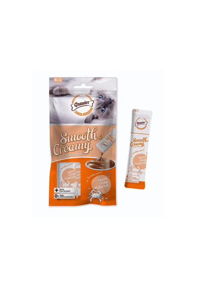 Gnawlers مكافآت القطط من غنولرز بنكهة السلطعون، ناعمة وكريمية، قابلة لللعق، 1...