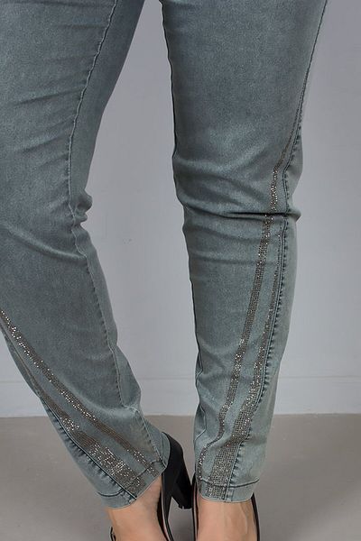 Truva XXL Large Size Washed Stone High Waist Jeans