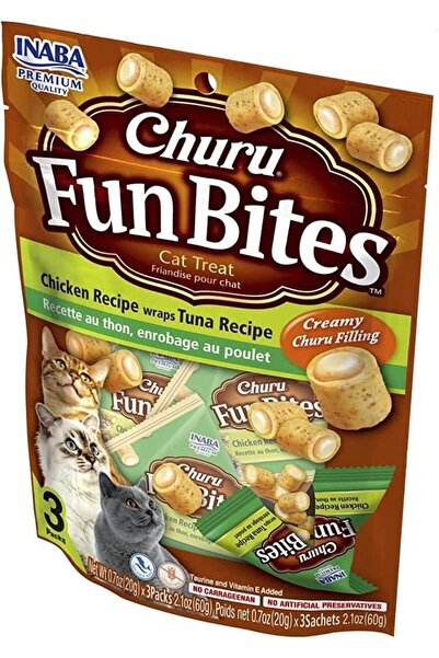 Inaba لفائف دجاج إينابا تشورو المرحة، وصفة التونة، مكافآت القطط 60 جرام