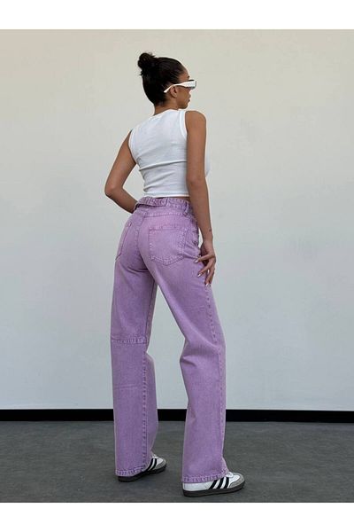 DENİKK TREND SPECIAL DESIGN Άνετη ΜΟΝΤΕΛΟ ΠΑΝΤΕΛΟΝΙ PALAZZO JEAN DENIM ΜΕ ΡΥΘΜΙΖΟΜΕΝΗ ΖΩΝΗ ΜΕ ΠΛΑΤΟΣ ΠΟΔΙ