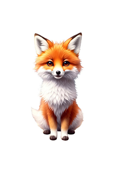 INOVATIX Set of 8 pieces, Fox Sticker, INOVATIX®. 6 cm