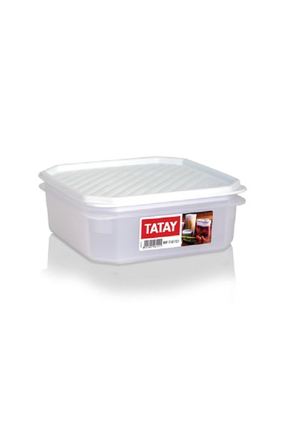 Tatay Square Food Container White 1.3 Liter