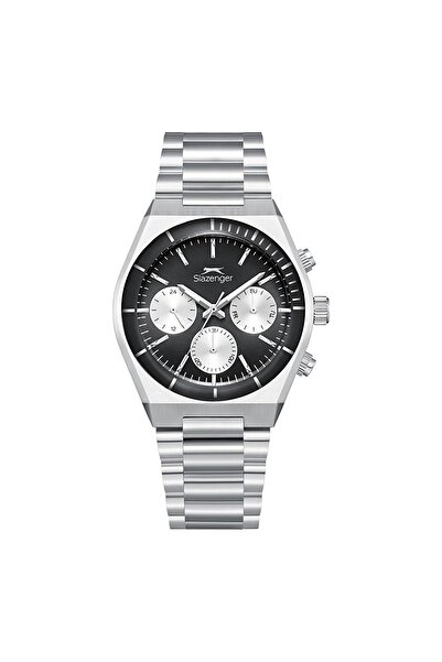 Slazenger Sl.09.2484 Men's Wristwatch Silver Black