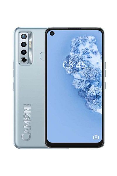 TECNO كامون 17 ثنائي الشريحة، فضي فروستد، 6 جيجابايت رام، 128 جيجابايت، 4G LTE - إصدار الشرق الأوسط