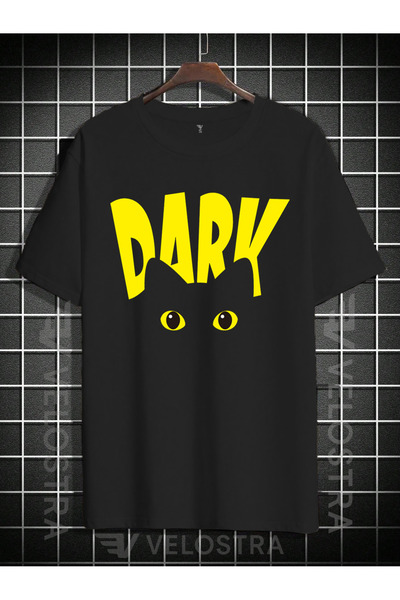 Velostra Unisex pisică Imprimare supradimensionat tricou