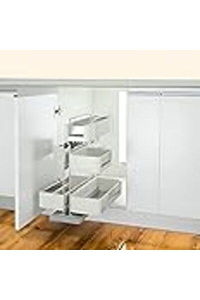 Eurocliq سلة تخزين قابلة للسحب أسفل حوض المطبخ ذات الطبقة العلوية