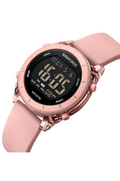 Naviforce Digital Sports Watch with Multi Function Display Durable Strap Water Resistant Timepiece
