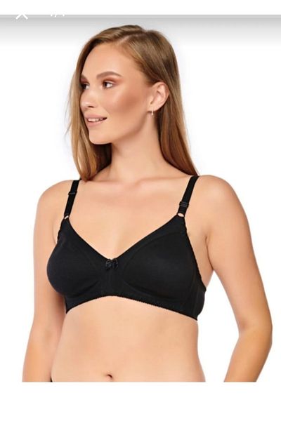Doğan Women's Unwired Unpadded Gathered Combed Cotton Bra