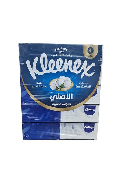 Kleenex Facial Tissue The Original, 150 Sheets x 2 Ply - Pack Of 5 Boxes