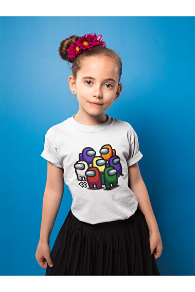 SEVBANO Tricou pentru copii unisex cu jocuri imprimate Among Us (vârsta 1-12)