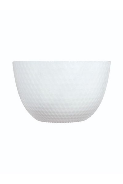 Luminarc Pampille Microwave and Dishwasher Safe Glossy Finish Salad Bowl White 24cm