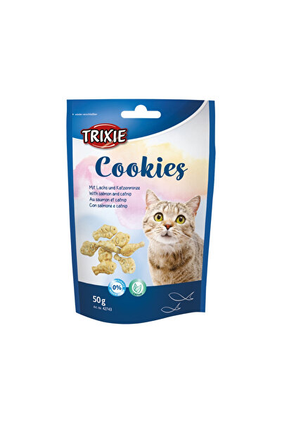 Trixie كوكيز مع سمك السلمون ونعناع النعناع البري للقطط 50 جرام