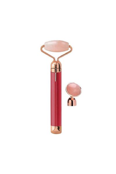 SIKS ® facial massage roller for wrinkle reduction, portable, red
