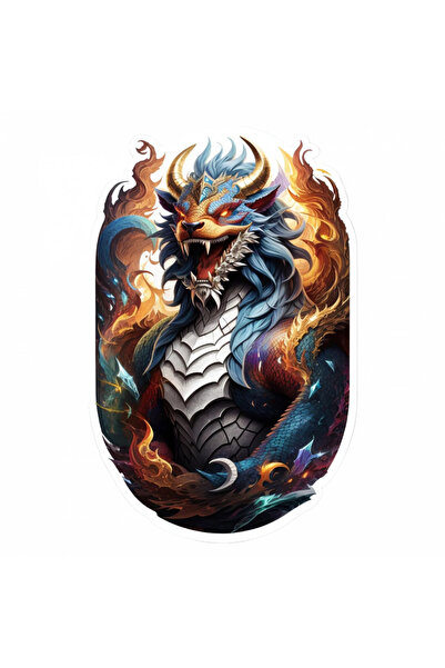 INOVATIX Set de 8 piese, autocolant Typhon cu colți, personaj mitologic, INOV...