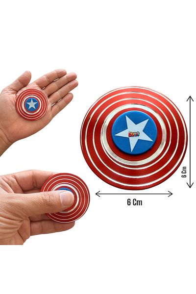 tmtoysandmore Metal Stress Wheel Fidget Captain America Model Stress Shooter