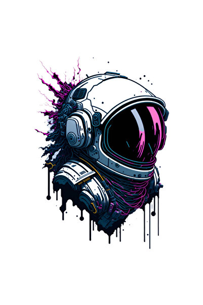 INOVATIX Set de 8 piese, autocolant astronaut, INOVATIX®. 6 cm