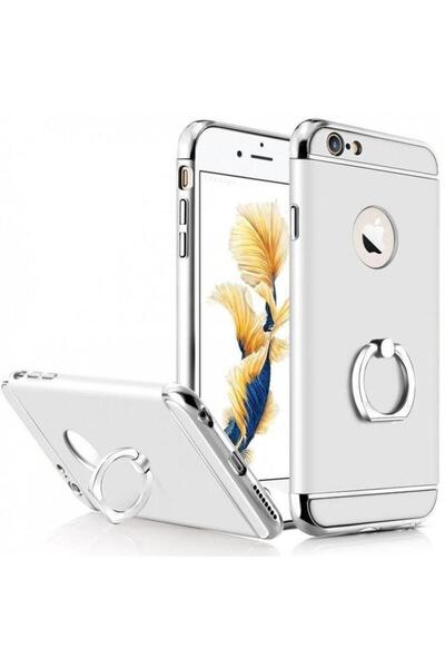 OEM Carcasă Apple iPhone 6/6S, inel 3 în 1 argintiu