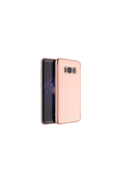 OEM Калъф за Samsung Galaxy S8 Plus, 3в1, розово-златен