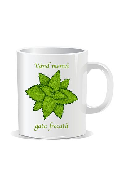 OEM Personalized mug with funny message, I sell ready-to-use mint - White interior