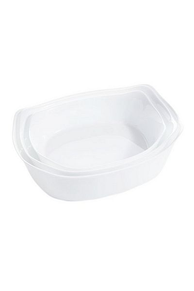 Luminarc Smart Cuisine Carine Rectangular Casserole Baking Dish White 38 x 28cm