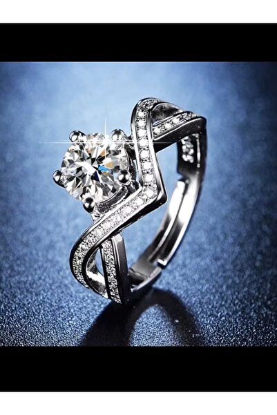 Shisa Jewel S925 gümüş ayarlanabilir yüzük CZ elmas Kadınlar için (77)