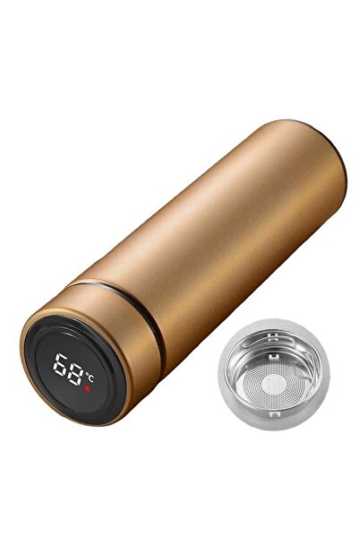 SIKS ® termos inteligent cu termometru, 500 ml, auriu