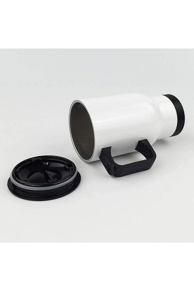 Çılgıntrend Steel Cup Thermos with Special Handle and Logo for Companies - 450Mlt