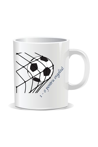 OEM Personalized mug with funny message, 1-0 for pride - White interior