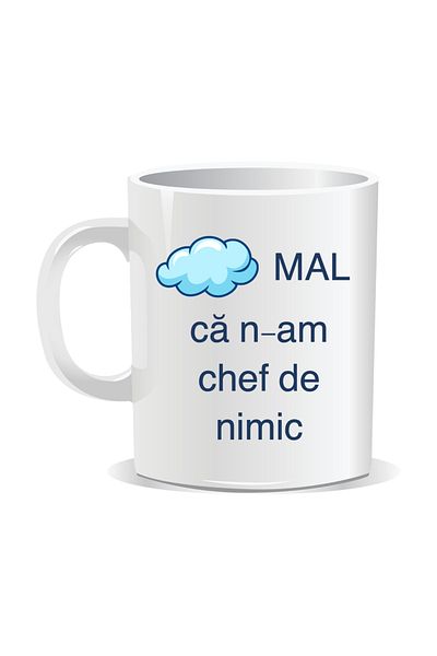 OEM Personalized mug with funny message, It's normal that I don't feel like doing anything - White interior