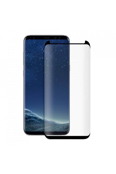 OEM Folie de sticlă pentru Samsung Galaxy S8, neagră, potrivită pentru carcasă