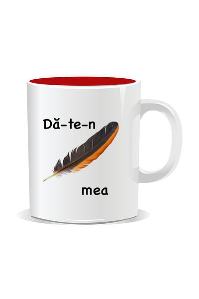 OEM Personalized mug with funny message, Come to me - Red interior