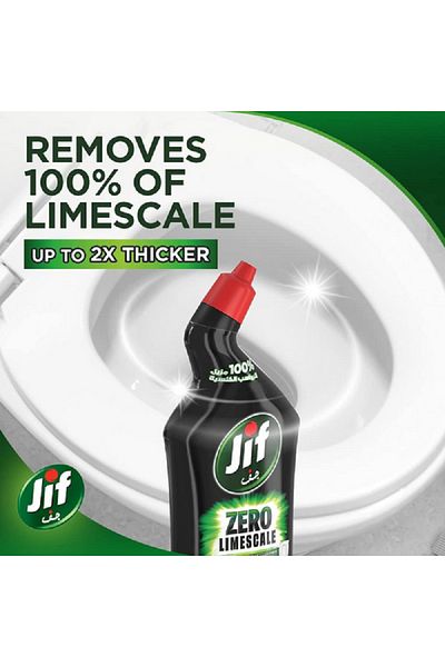 Jif Zero Limescale Lime Power Antibacterial Toilet Bowl Cleaner
