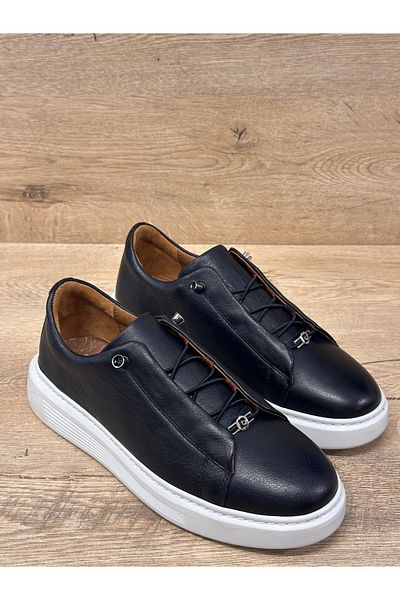 Pierre Cardin Rubber Laced Eva Orthopedic Sole Genuine Leather Casual Men's Shoes