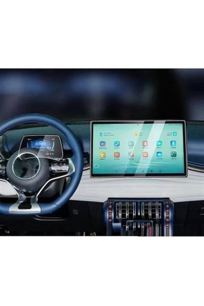 BYD E2 2021 navigation screen + watch display protective film King Protection