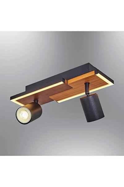 Özcan Aydınlatma Özcan Aydınlatma 1419-2 2 Spotlu Plafonyer Meşe
