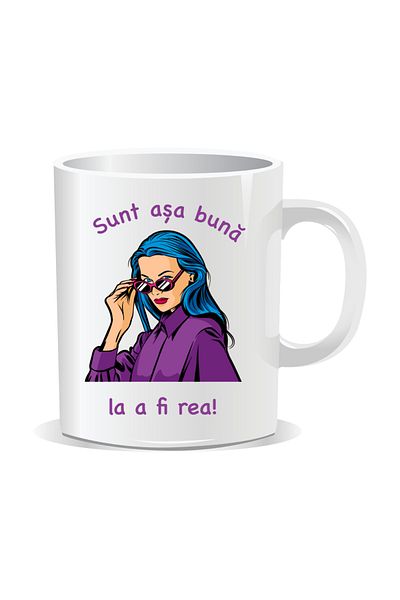 OEM Personalized mug with funny message, I'm so good at being bad - White interior