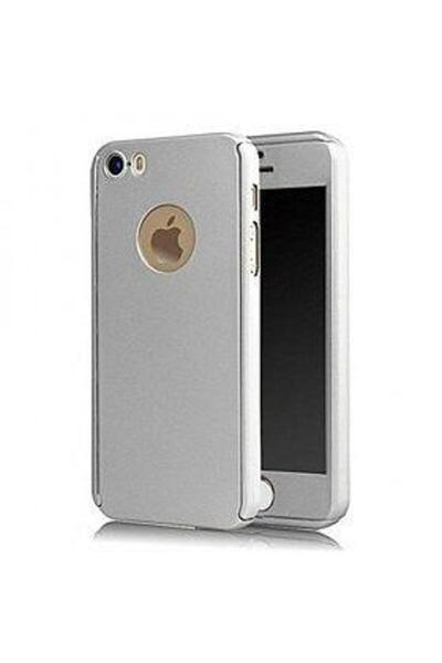 OEM Калъф за Apple iPhone 5/5S/SE, сребрист, с 360-градусово покритие и безпл...