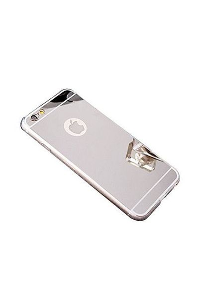 OEM Carcasă Apple iPhone 6/6S, tip oglindă, argintie