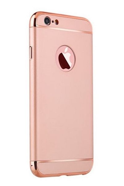 OEM Carcasă Apple iPhone SE2, Elegance Luxury 3 în 1, auriu-roz