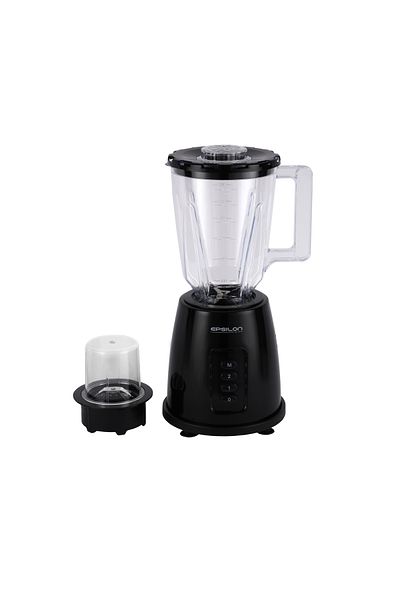 KRYPTON 2-in-1 Blender & Grinder – 350W, 1.5L Jar, 2 Speeds + Pulse, Unbreakable Jars, Sharp Blades, Black