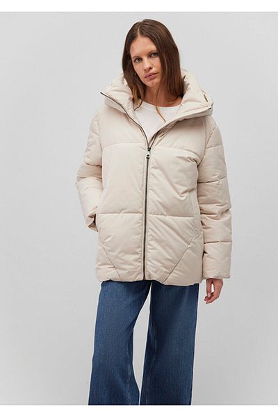 Mavi Hooded Beige Puffer Jacket