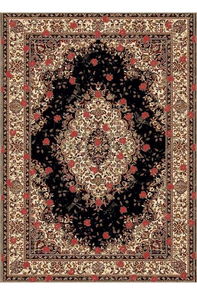 Rugs Modern Halı Kemal Collection Dark Tones Ethnic Flowers and Traditional P...