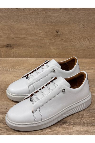 Pierre Cardin Rubber Laced Eva Orthopedic Sole Genuine Leather Casual Men's Shoes